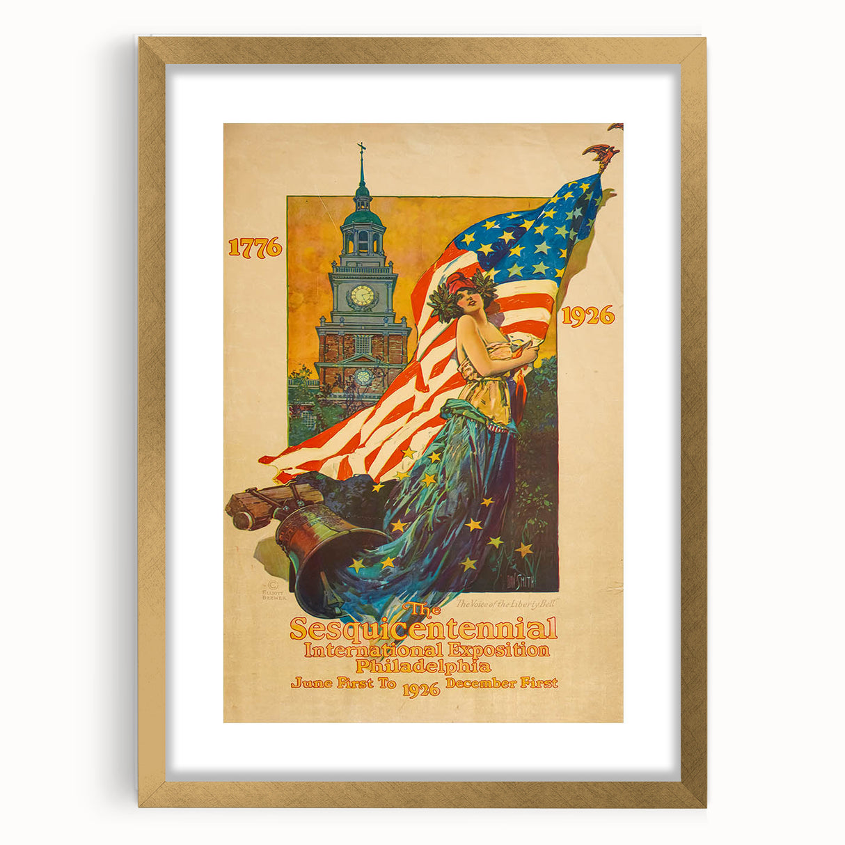 Vintage Exhibition Poster – Sesqui-Centennial 1926 Philadelphia