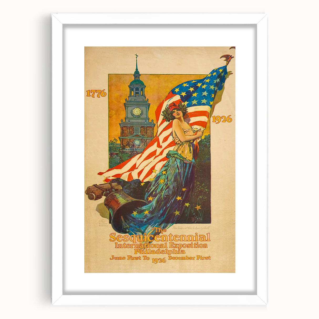 Vintage Exhibition Poster – Sesqui-Centennial 1926 Philadelphia
