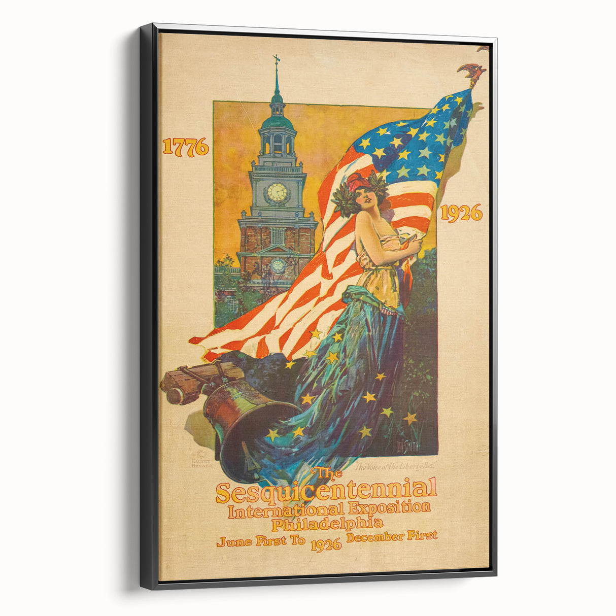 Vintage Exhibition Poster – Sesqui-Centennial 1926 Philadelphia