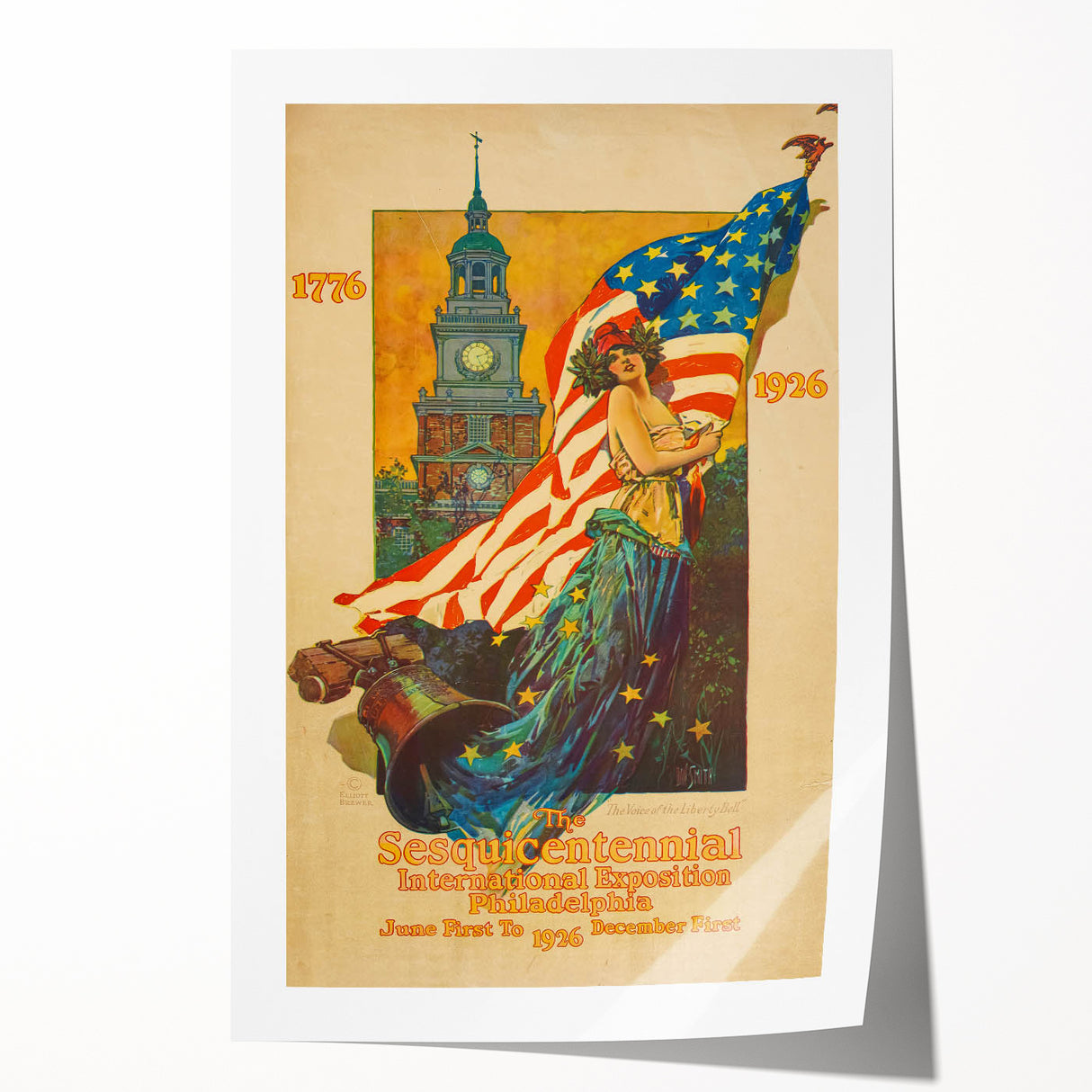 Vintage Exhibition Poster – Sesqui-Centennial 1926 Philadelphia