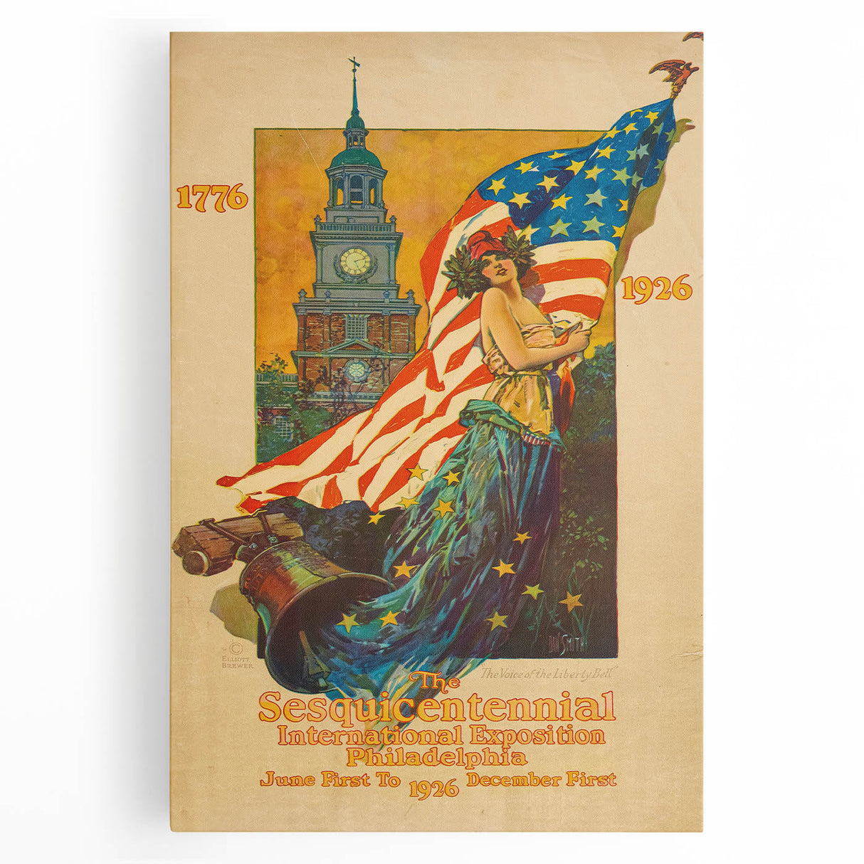 Vintage Exhibition Poster – Sesqui-Centennial 1926 Philadelphia
