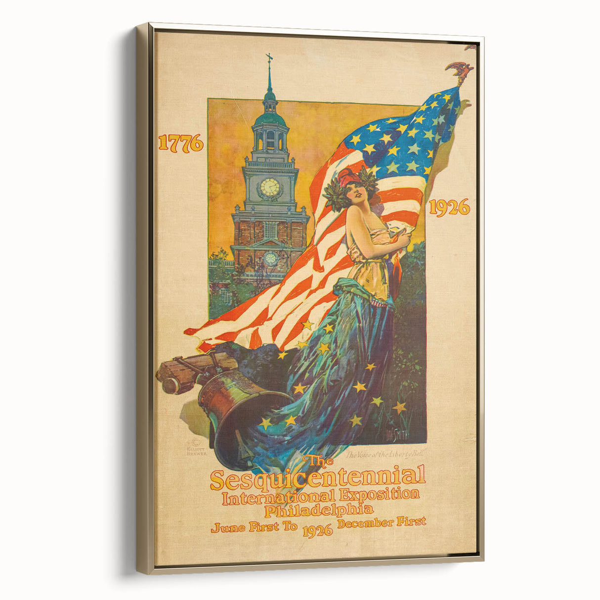 Vintage Exhibition Poster – Sesqui-Centennial 1926 Philadelphia