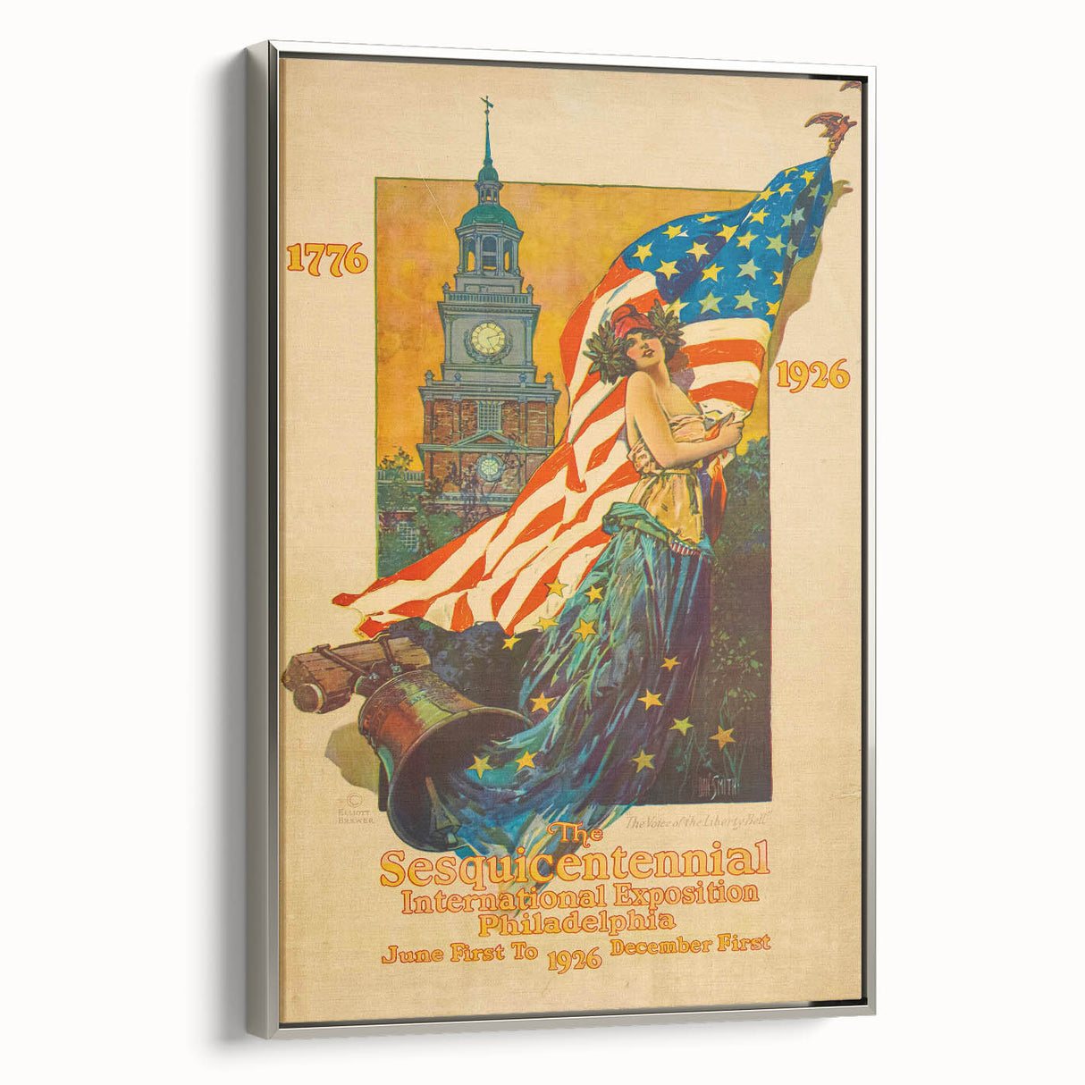 Vintage Exhibition Poster – Sesqui-Centennial 1926 Philadelphia