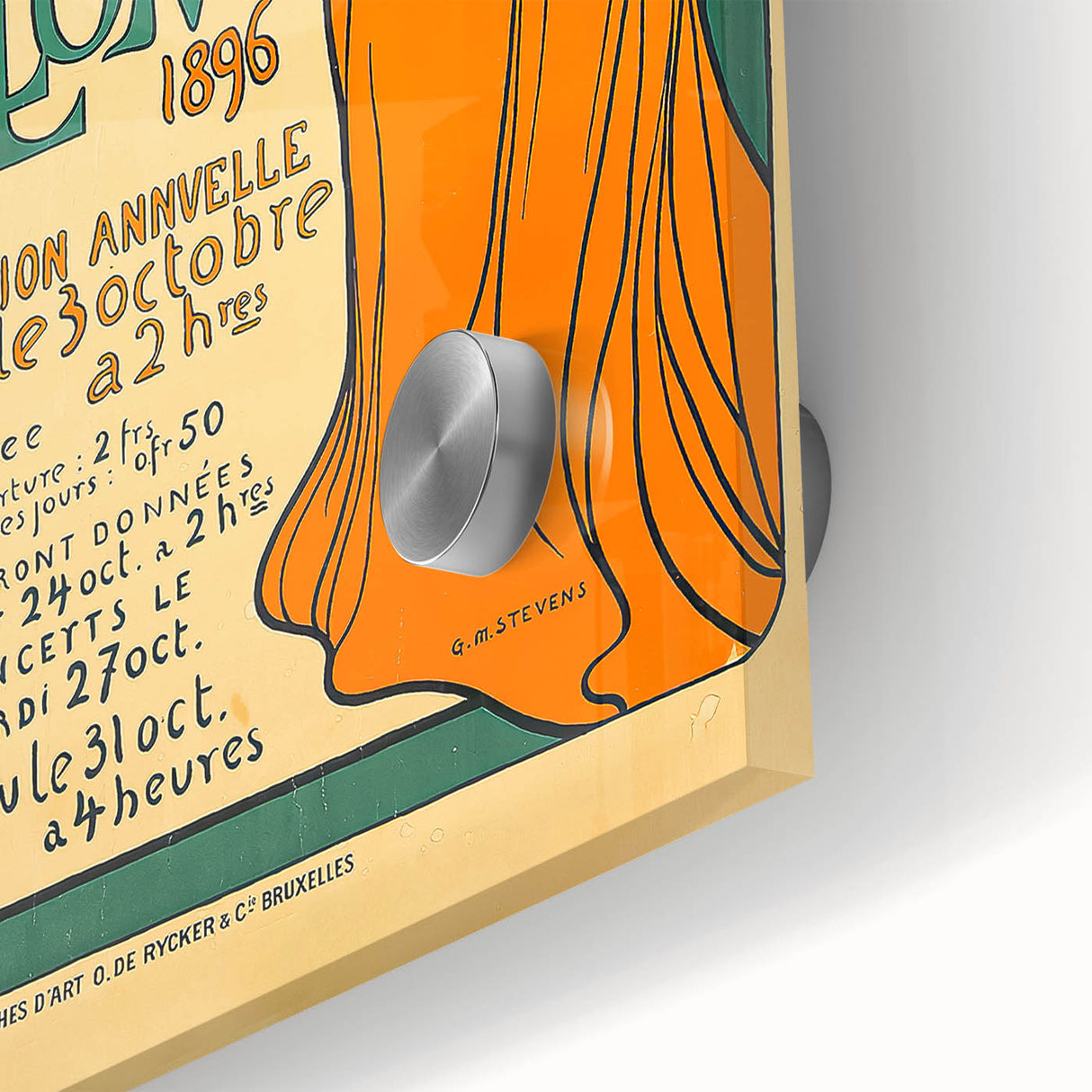 Vintage Art Exhibition Poster – Dillon Cercle d'Art 1896