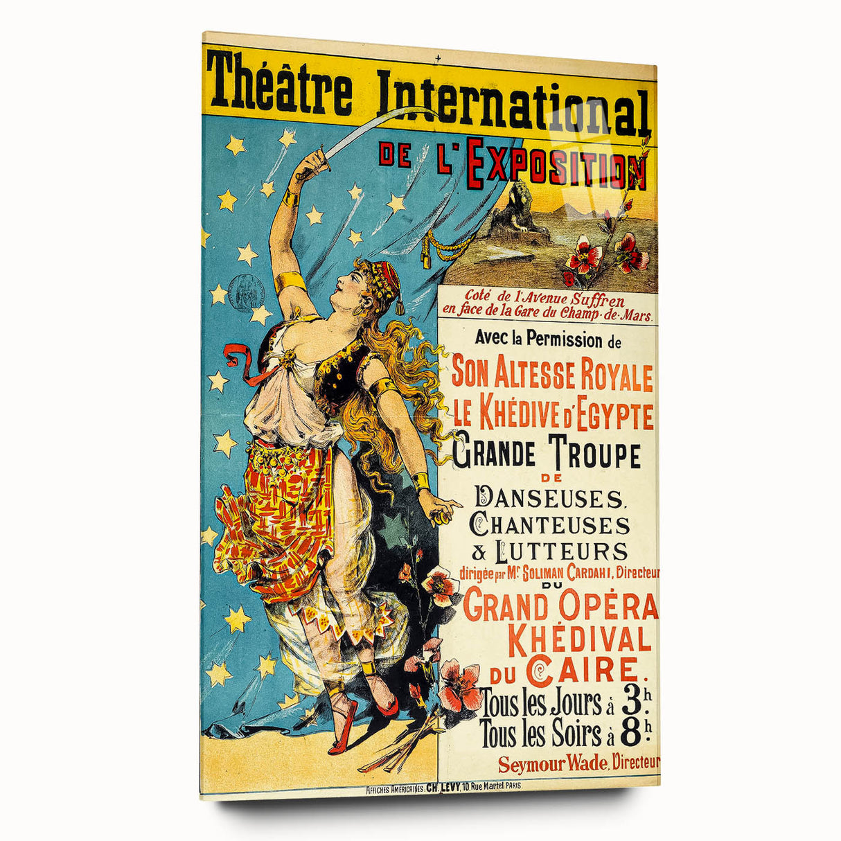 Vintage Theatre Poster – International Exposition 1900, Caire Opera