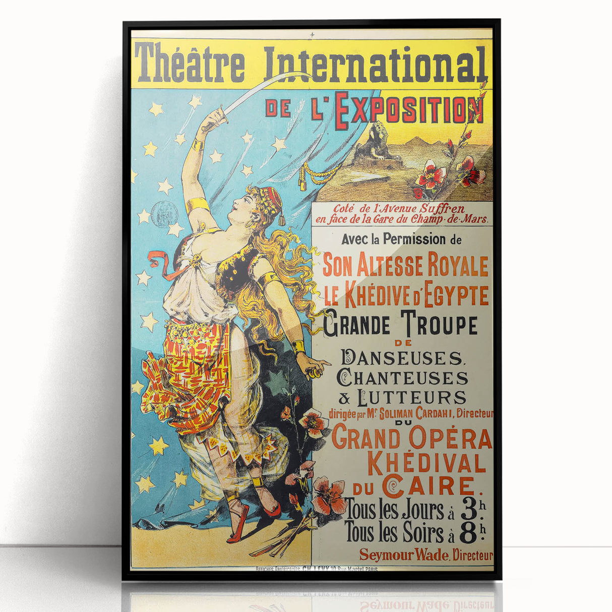 Vintage Theatre Poster – International Exposition 1900, Caire Opera