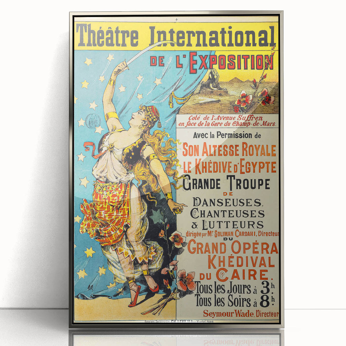 Vintage Theatre Poster – International Exposition 1900, Caire Opera