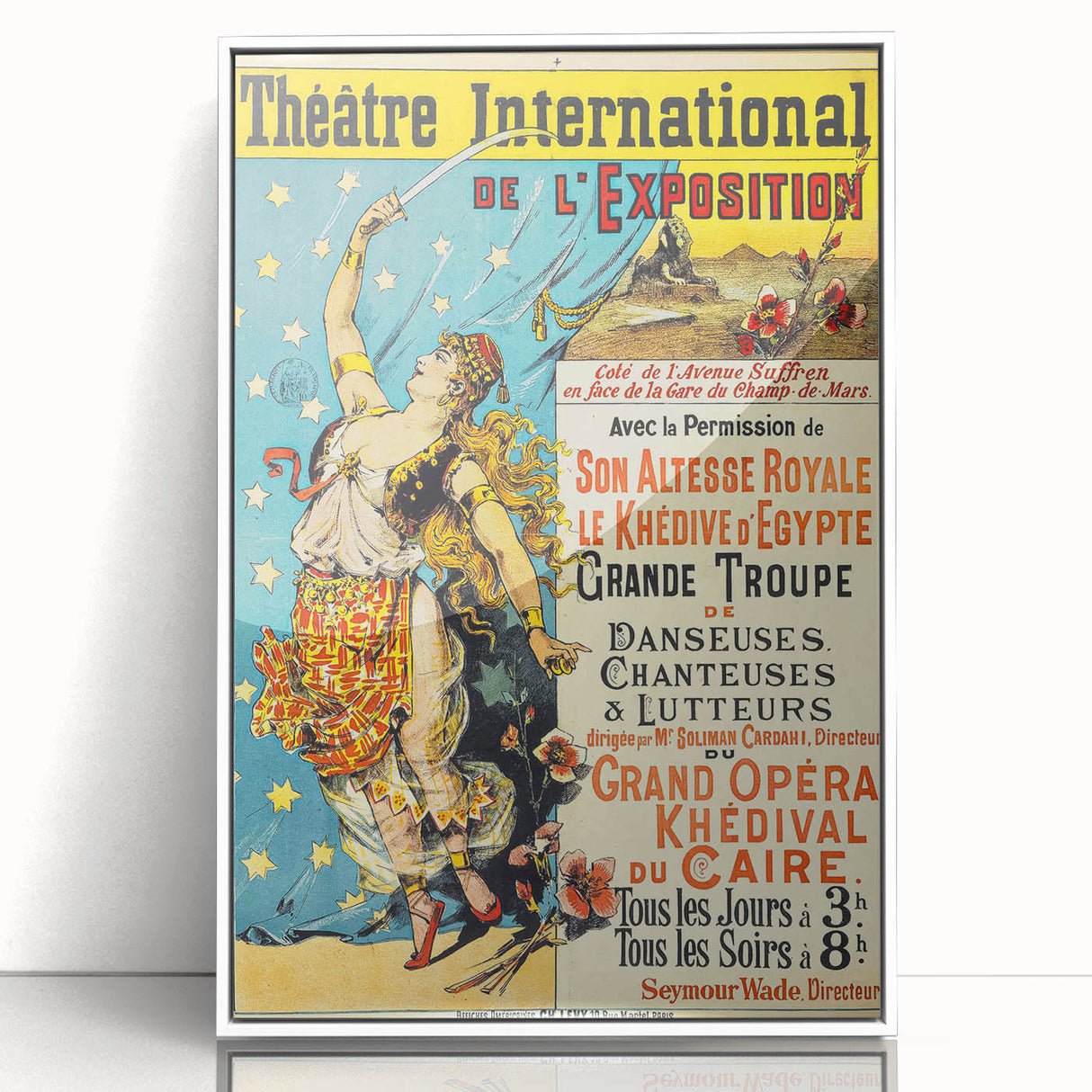 Vintage Theatre Poster – International Exposition 1900, Caire Opera