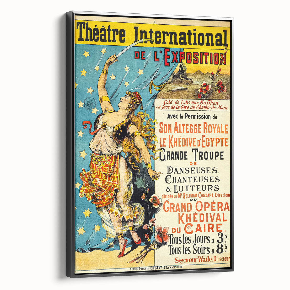 Vintage Theatre Poster – International Exposition 1900, Caire Opera