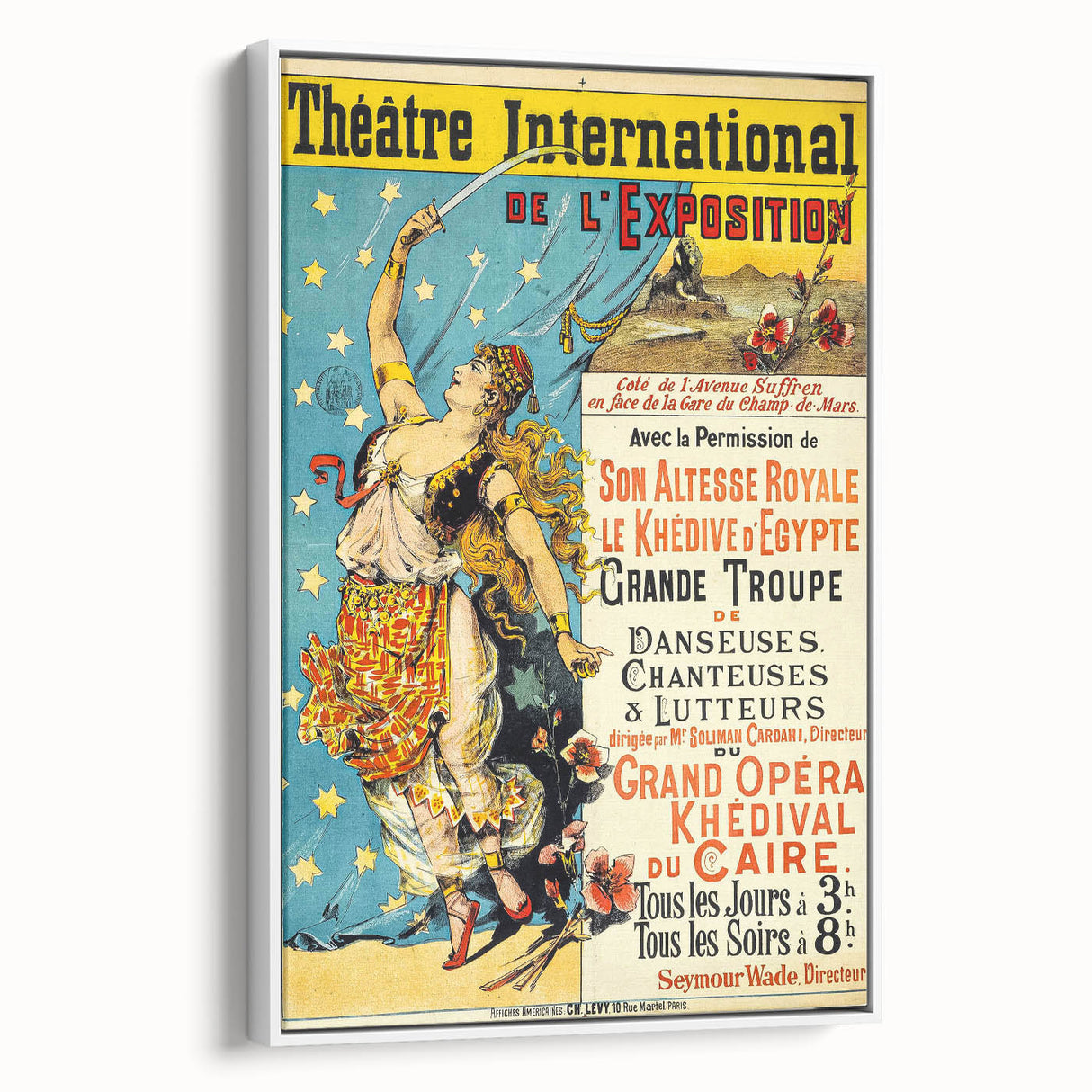 Vintage Theatre Poster – International Exposition 1900, Caire Opera