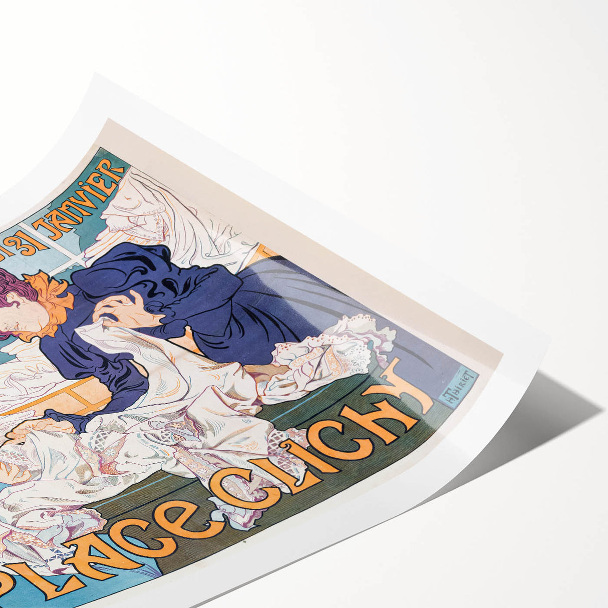 Vintage Exhibition Poster Art – Bold Design with Teal & Orange Hues