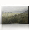 Vintage Landscape Art - Windy Grassland Scene