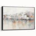 Vintage Landscape Art - Abstract Cityscape Reflection