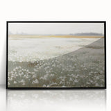Vintage Landscape Art – Blossoming Field of Flowers – Antique Nature Scene Wall Art