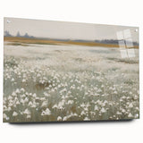 Vintage Landscape Art – Blossoming Field of Flowers – Antique Nature Scene Wall Art