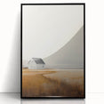 Vintage Landscape Art – Peaceful Rustic House Print