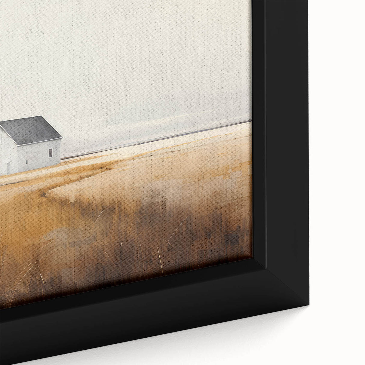 Vintage Landscape Art – Peaceful Rustic House Print