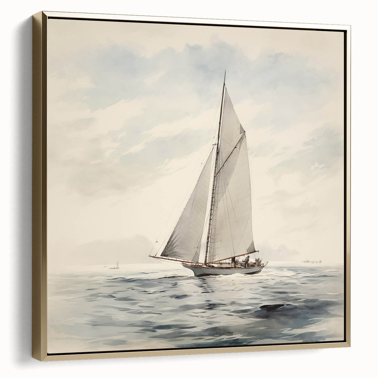 Vintage Sailing Boat Art – Classic Nautical Seascape Wall Print