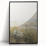 Vintage Landscape Art – Serene Wildflower Meadow Scene
