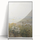 Vintage Landscape Art – Serene Wildflower Meadow Scene