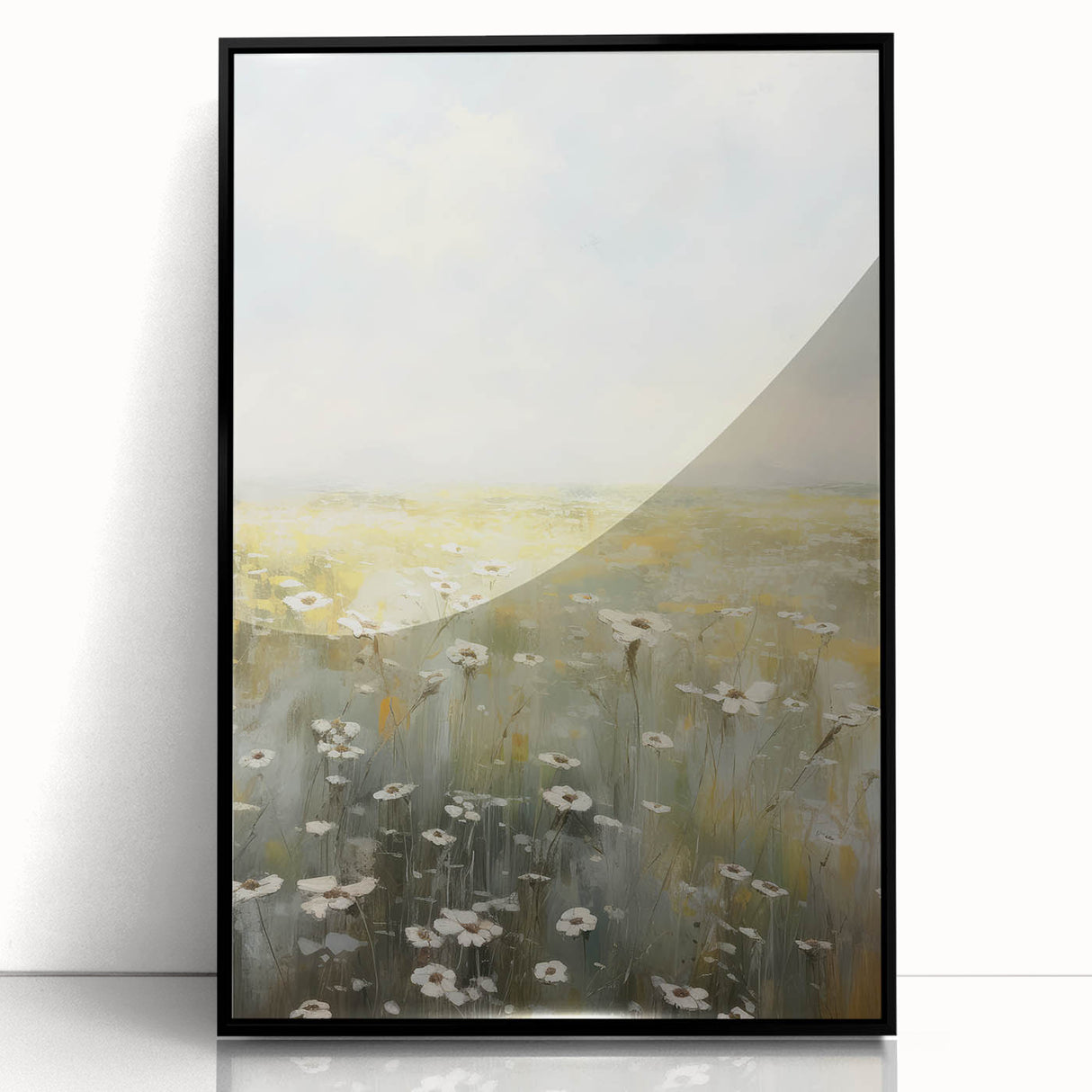 Vintage Landscape Art – Rustic Meadow Print – Antique Scenery Wall Art