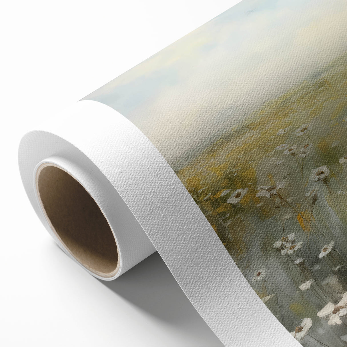 Vintage Landscape Art – Rustic Meadow Print – Antique Scenery Wall Art