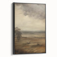 Vintage Landscape Art – Dramatic Countryside Scene – Antique Rural Wall Art