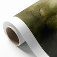 Vintage Landscape Art – Tranquil Tree in Misty Field – Antique Nature Wall Art