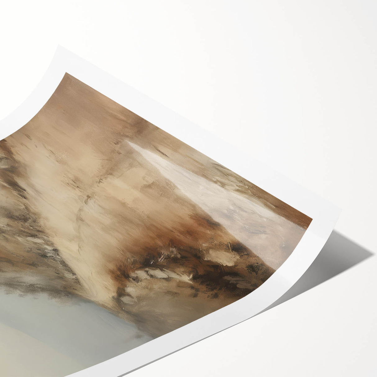 Vintage Mountain Path Art – Classic Countryside House Print