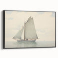 Vintage Landscape Art – Sailboat on Calm Waters – Antique Maritime Wall Art