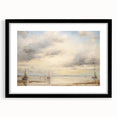 Vintage Landscape Art – Sailing Boats on Tranquil Waters – Antique Maritime Wall Art