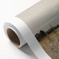 Golden Field Vintage Landscape Art – Classic Countryside Wall Print