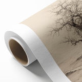 Vintage Tree Sketch Art – Classic Monochrome Nature Wall Print