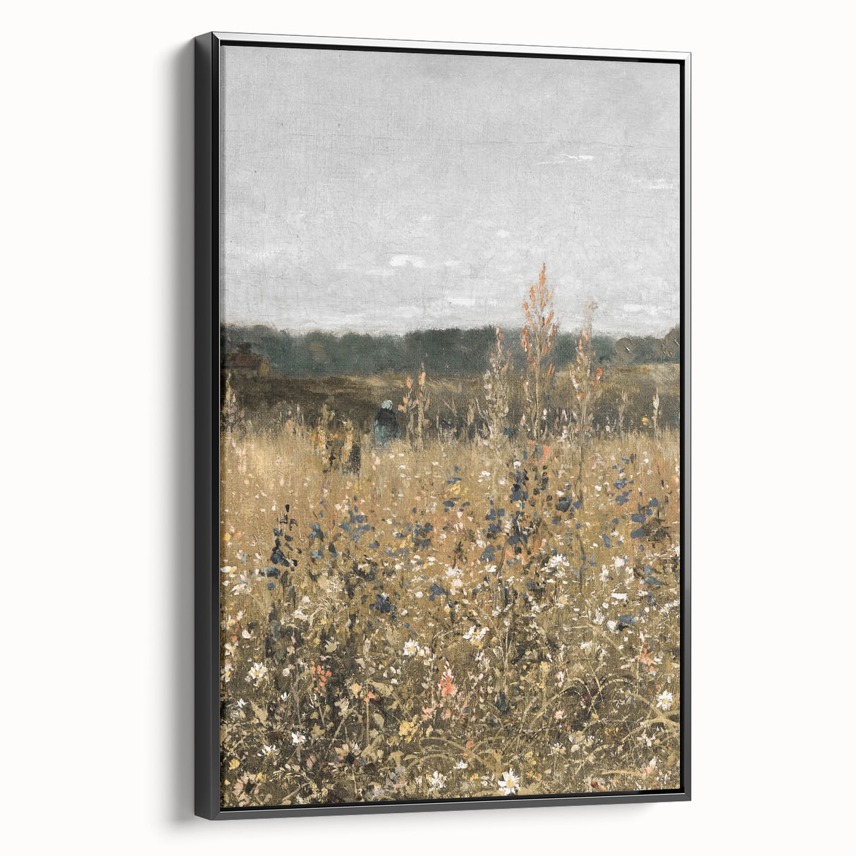Vintage Wildflower Field Art – Classic Rustic Countryside Print