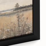 Vintage Landscape Art – Tranquil Meadow with Wildflowers – Antique Nature Wall Art