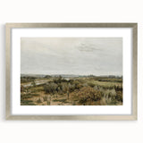 Vintage Landscape Art: Serene Countryside River Print