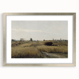 Vintage Landscape Art - Rural Countryside Harvest Canvas Print