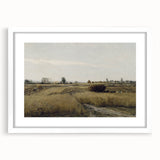 Vintage Landscape Art - Rural Countryside Harvest Canvas Print