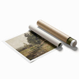 Vintage Countryside Landscape Art - Antique Rural Scene Canvas
