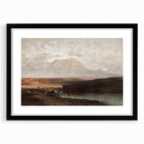 Vintage Western Landscape Art - Desert Mountain Canvas
