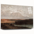 Vintage Western Landscape Art - Desert Mountain Canvas