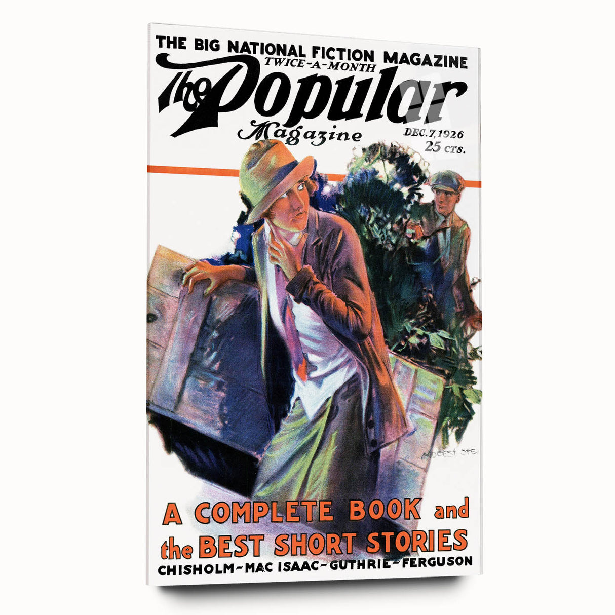 Vintage Magazine Cover Art - Retro Fiction Magazine Print