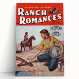Vintage Magazine Cover Art - Retro Western Romance Magazine Print