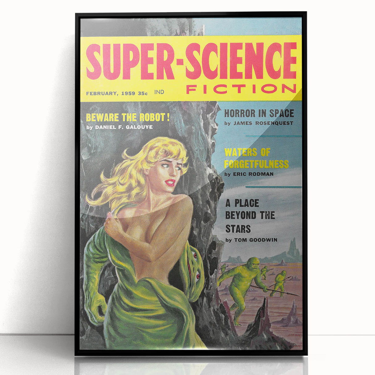 Vintage Magazine Cover Art - Super-Science Fiction Beware the Robot