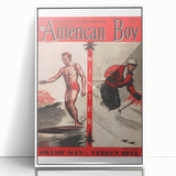 Vintage Magazine Cover Art - American Boy January 1937 Swamp Man