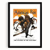 Vintage Magazine Cover Art - American Boy January 1938 Mystery of Mallards