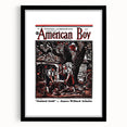 Vintage Magazine Cover Art - American Boy July 1937 Stained Gold