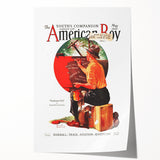 Vintage Magazine Cover Art - American Boy May 1930 Westbound Mail