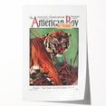 Vintage Magazine Cover Art - American Boy September 1930 Tiger Teaches
