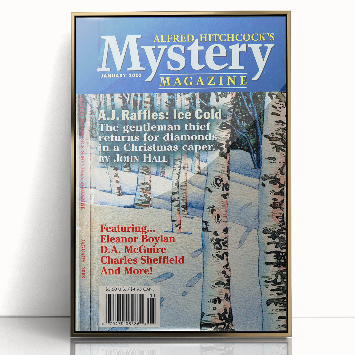 Vintage Magazine Cover Art - Alfred Hitchcock’s Mystery Magazine